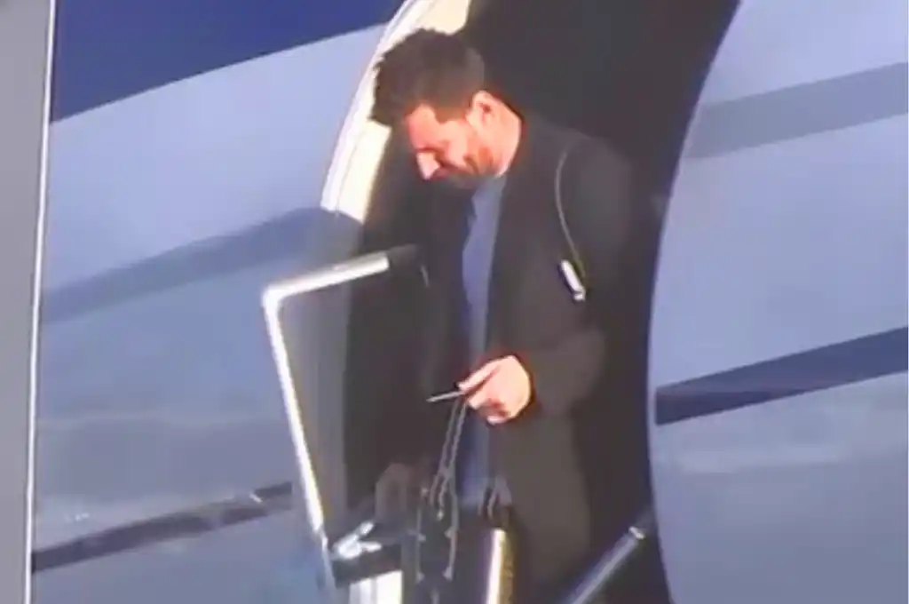 Messi llegó al país.