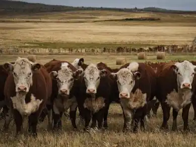 Resistentes. Los Hereford dominan la ganadería de Tierra del Fuego.
