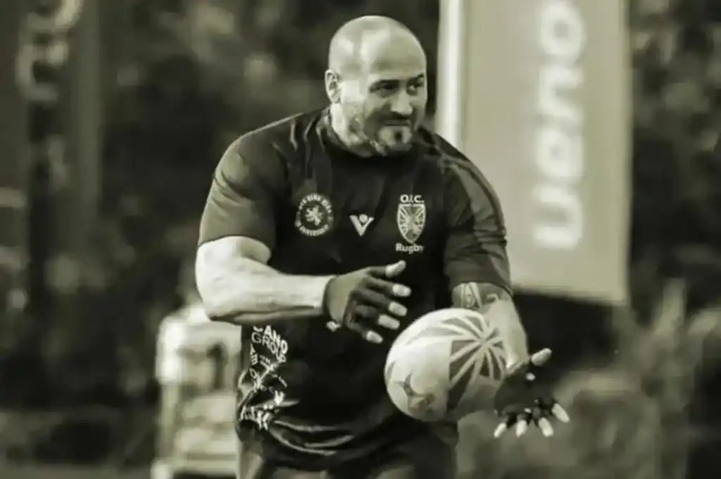 Esteban Racca perdió la vida en pleno partido de rugby en Paraguay. Tenía 41 años.