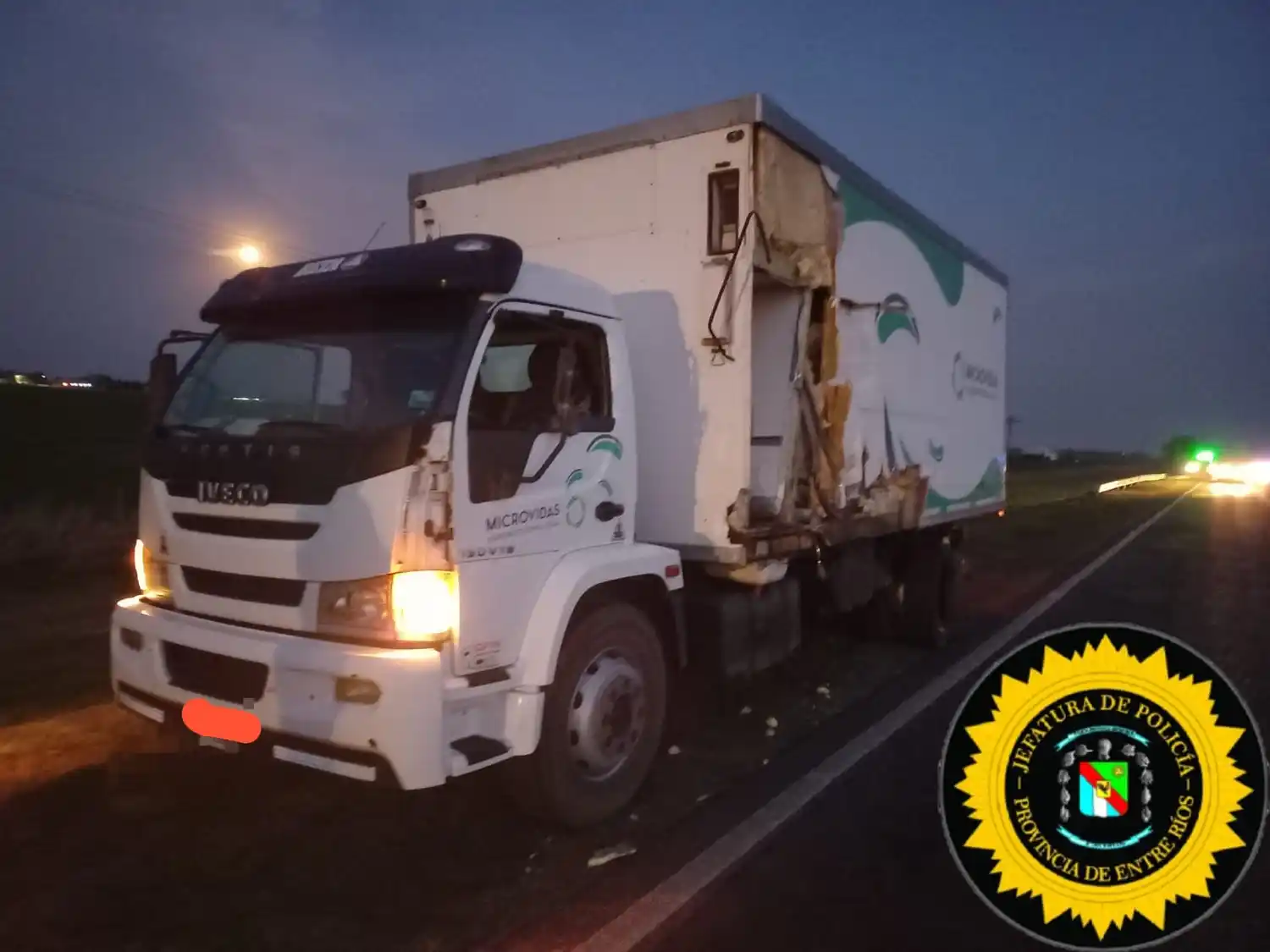 Un susto sin heridos en siniestro vial sobre la Ruta Nacional 12