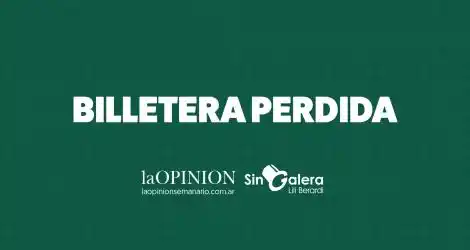 Hugo perdió su billetera