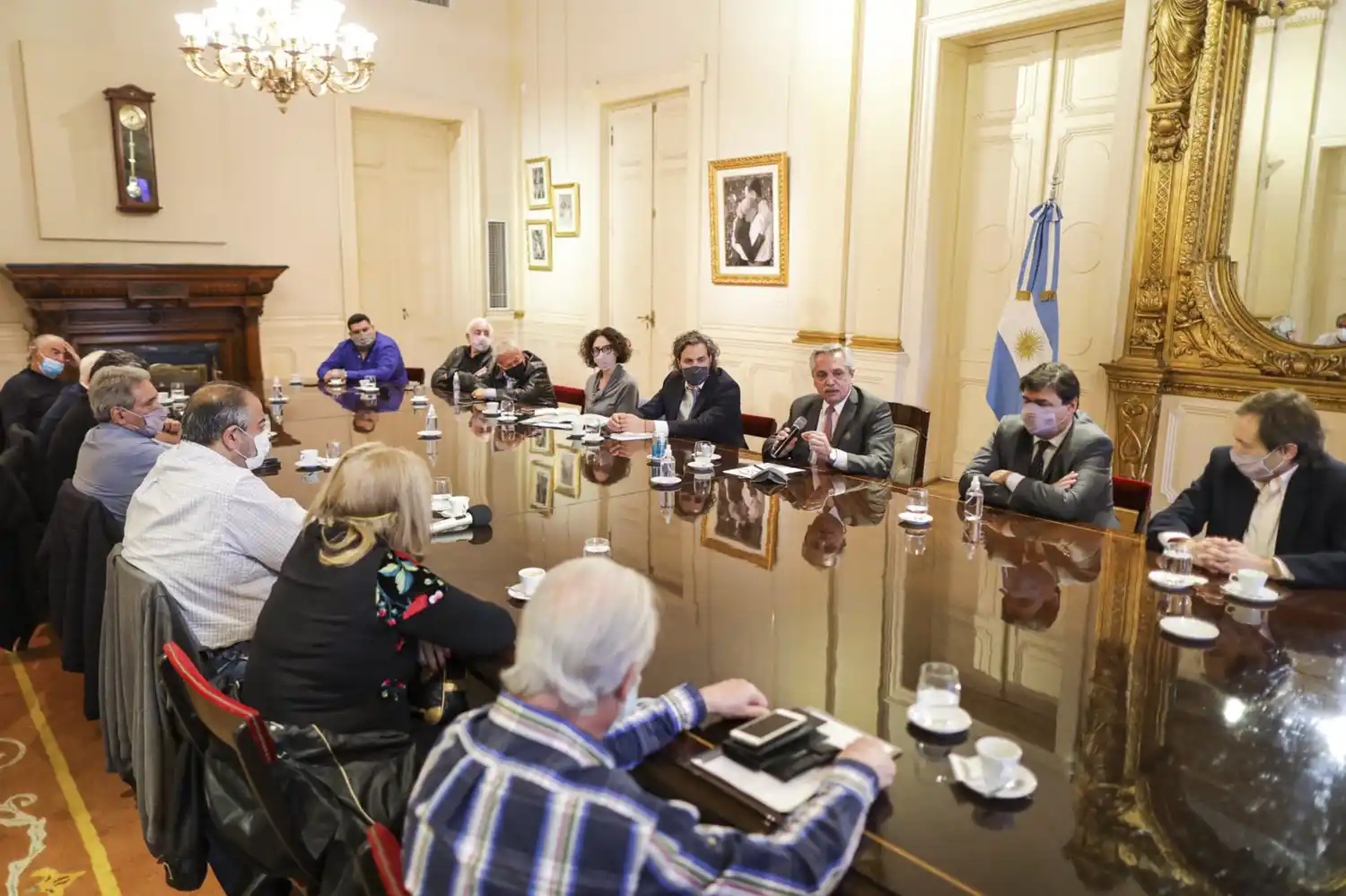 El Presidente recibió a la CGT.