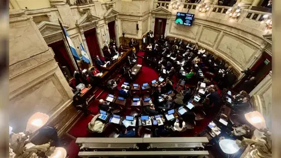El Senado debate el proyecto de propiedad privada promovido por Sturzenegger.
Foto: Agencia NA (Claudio Fanchi)