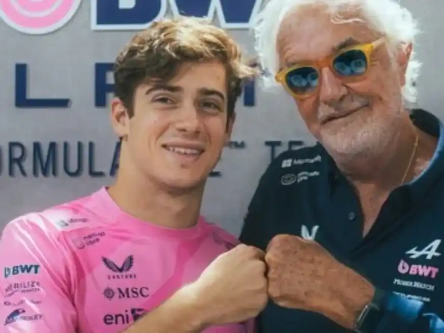 Briatore y el visto bueno a Colapinto. Crédito: Alpine