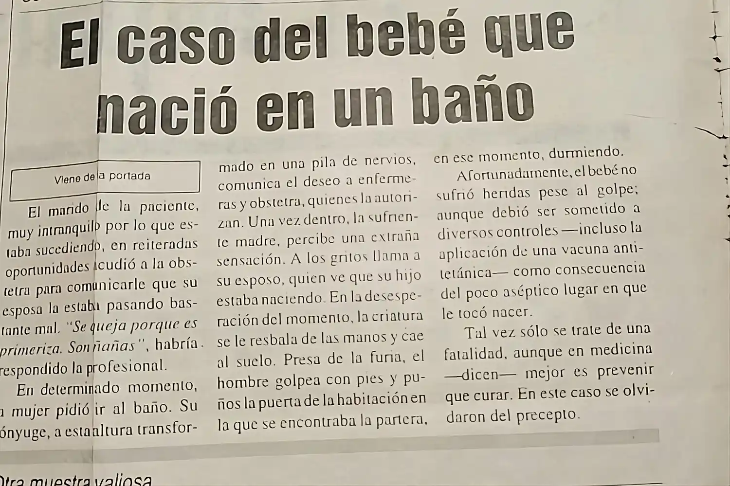Parto violento: la historia de María del Carmen y los derechos del nacimiento y parto respetado