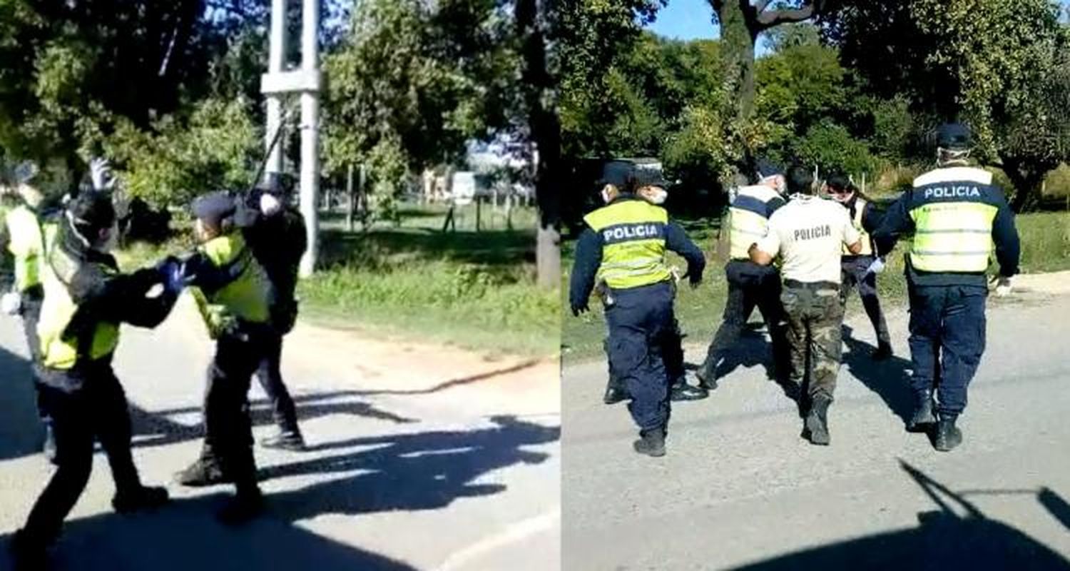 Autoridades policiales informaron a Salazar que el policía que le pegó a un inspector será trasladado