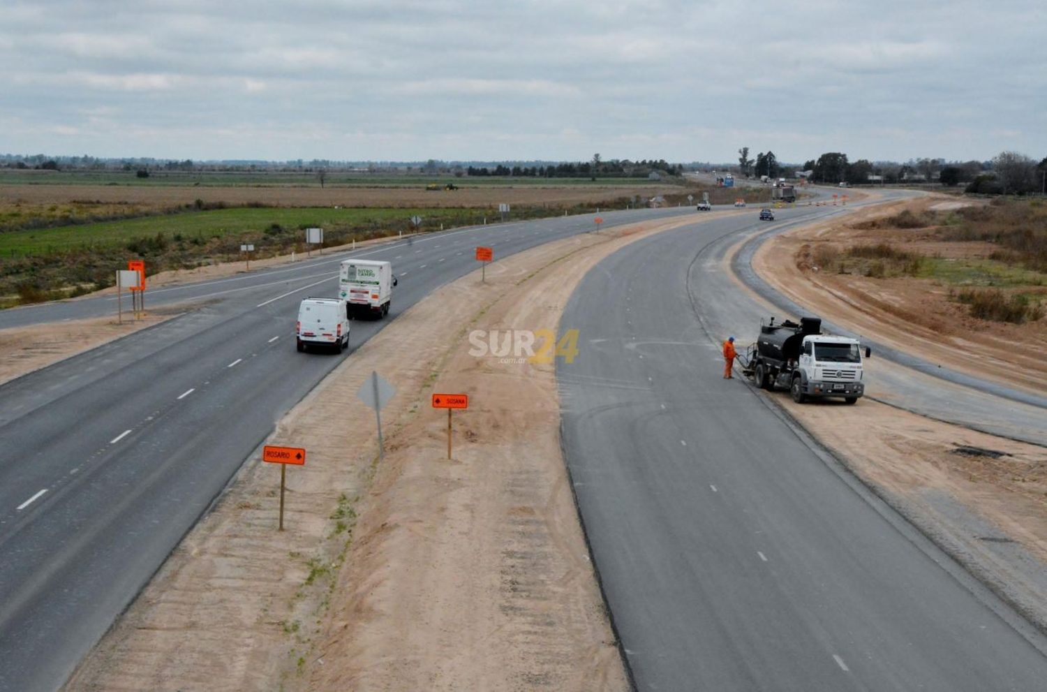Nación avanza con la transformación en autopista de la ruta nacional 34 entre Angélica y Rafaela