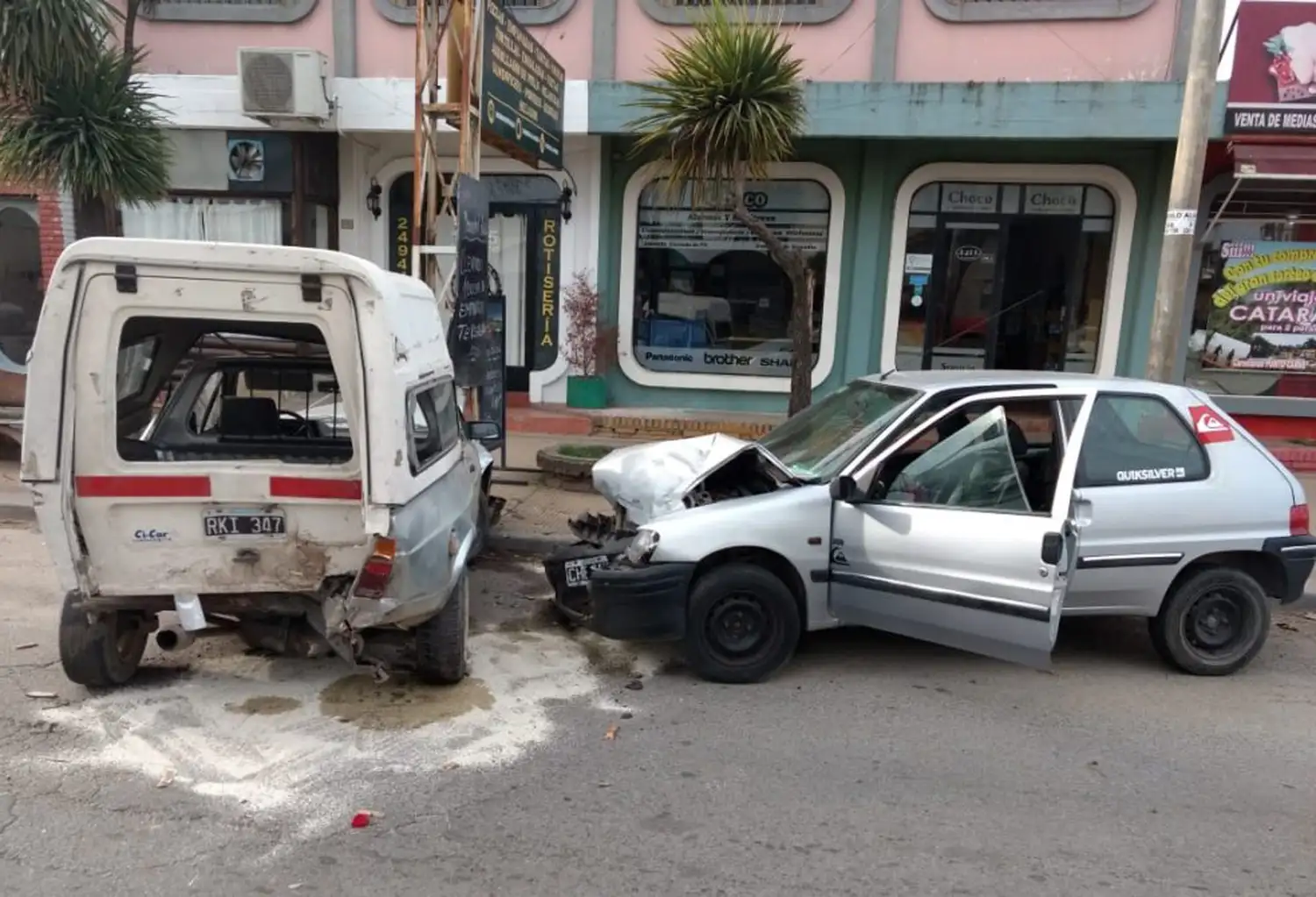 Un joven quedó internado tras el choque que protagonizó en Marconi al 1400