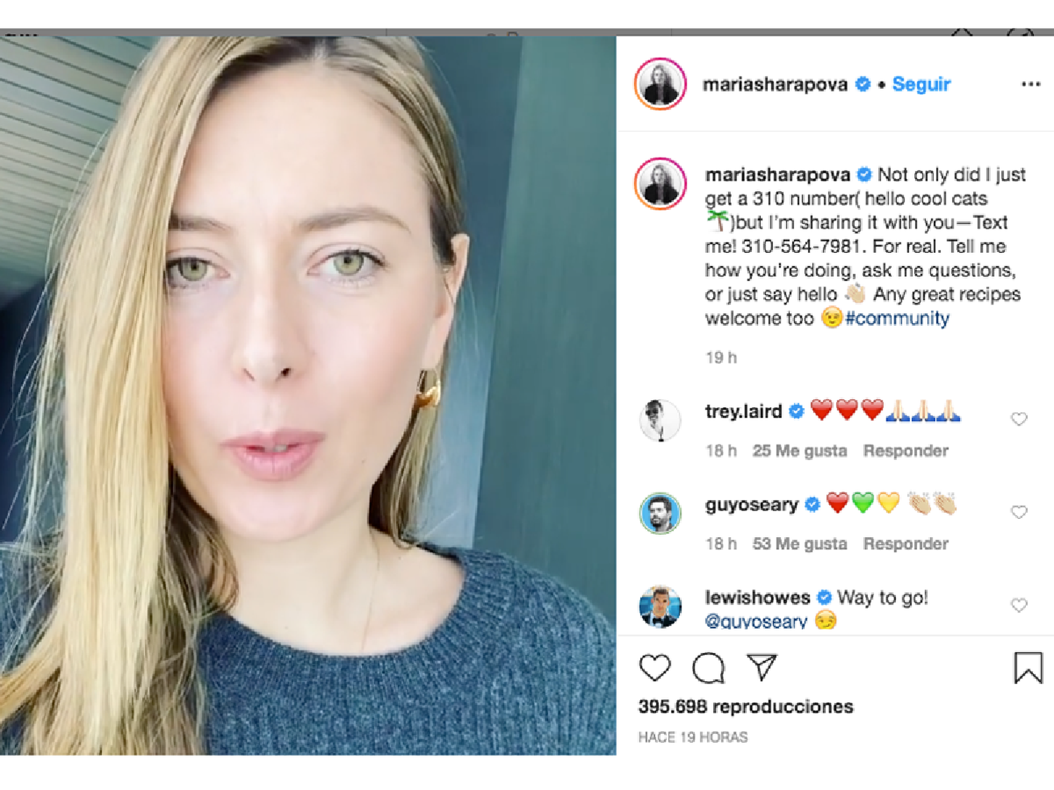 Hablá con Sharapova