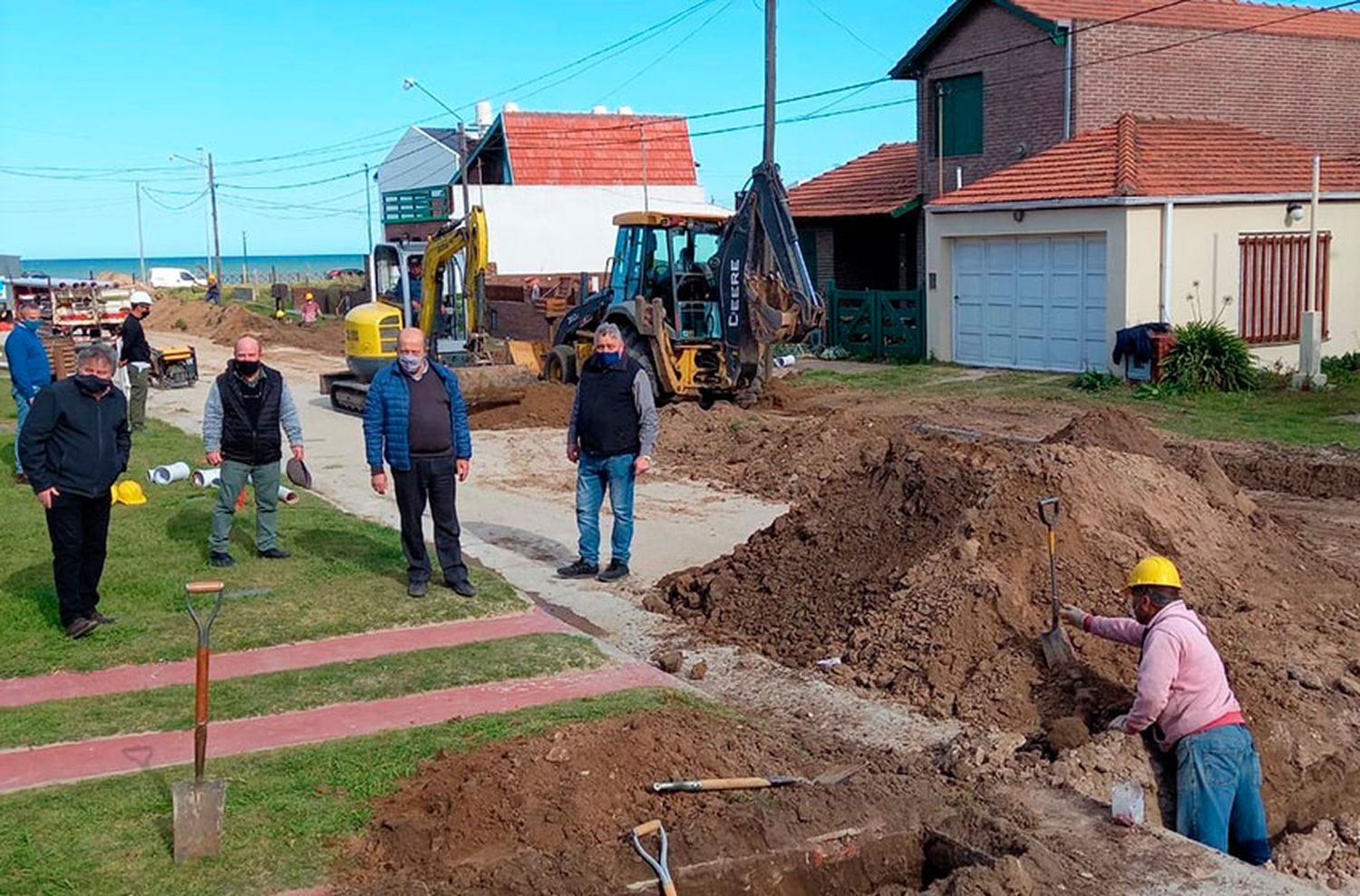 Importantes avances para Santa Clara del Mar a la red cloacal