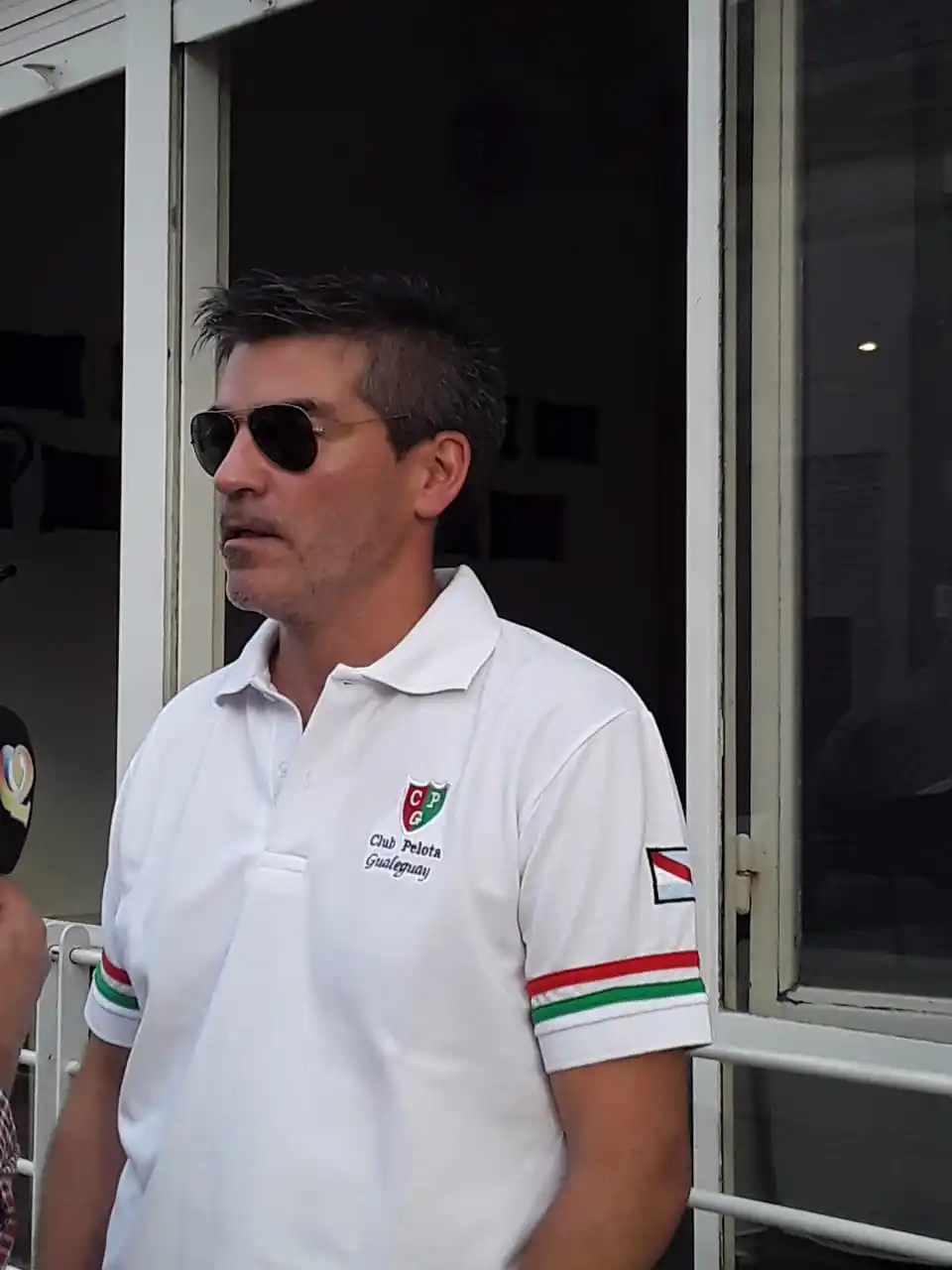 El presidente del Club Pelota Gualeguay Nicolás Bereciaru y la expectativa por el almuerzo criollo del venidero domingo 1º de Mayo.