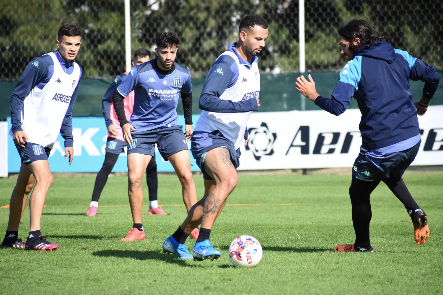 Racing entrenó pensando en Boca.