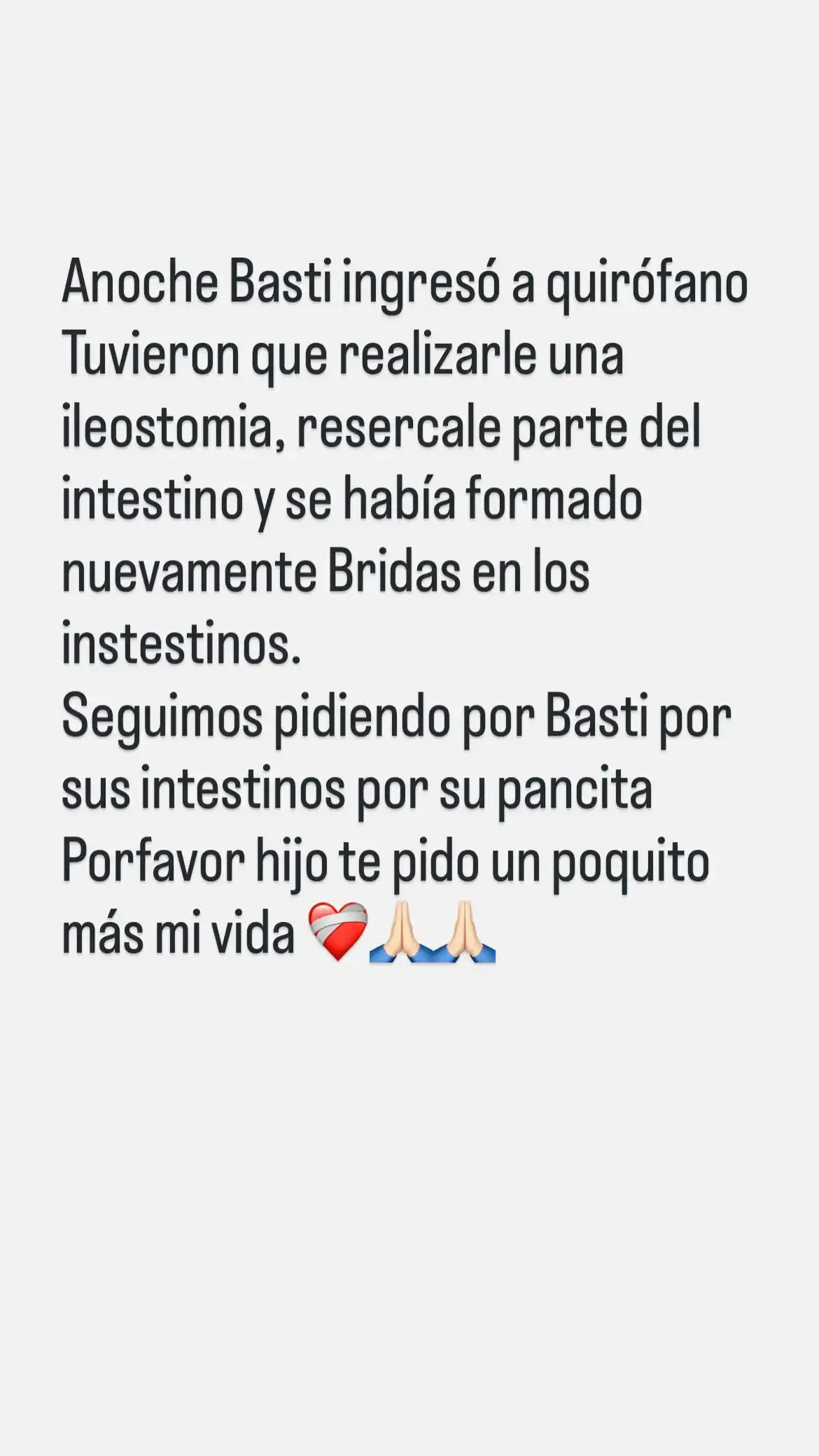 storie macarena mamá bastian