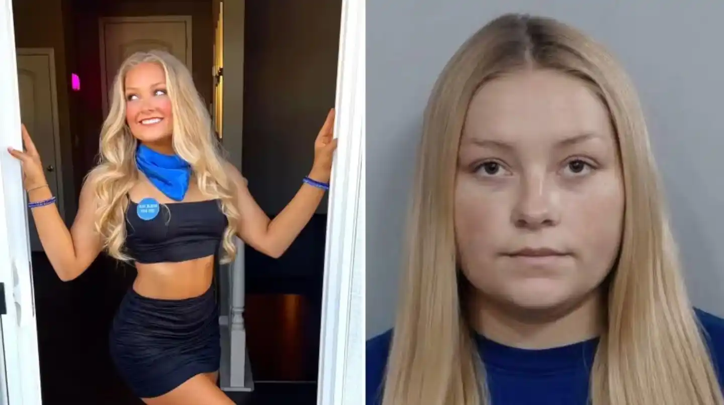 Laken Snelling, la porrista universitaria de 21 años, quedó detenida tras el hallazgo del cuerpo del bebé. (Foto: gentileza The New York Post/Fayette County Detention Center).