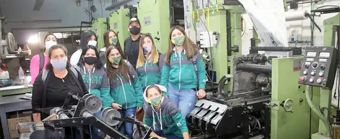Alumnos de Juan N. Fernández de visita en Ecos Diarios