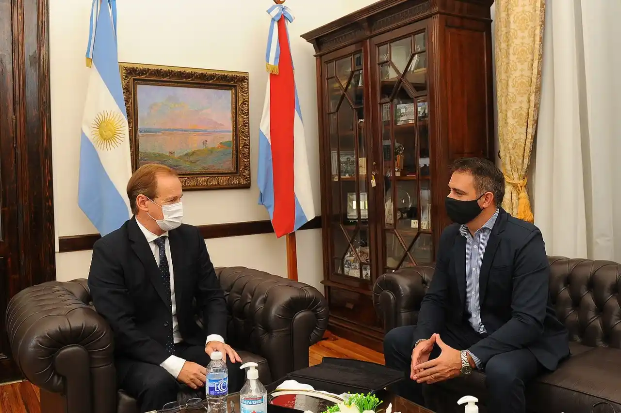 El Gobernador recibió al intendente Davico y proyectaron obras para Pueblo Belgrano