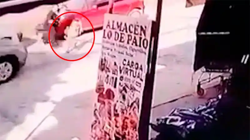 Dramático video: Un conductor atropelló y mató a un nene de 4 años