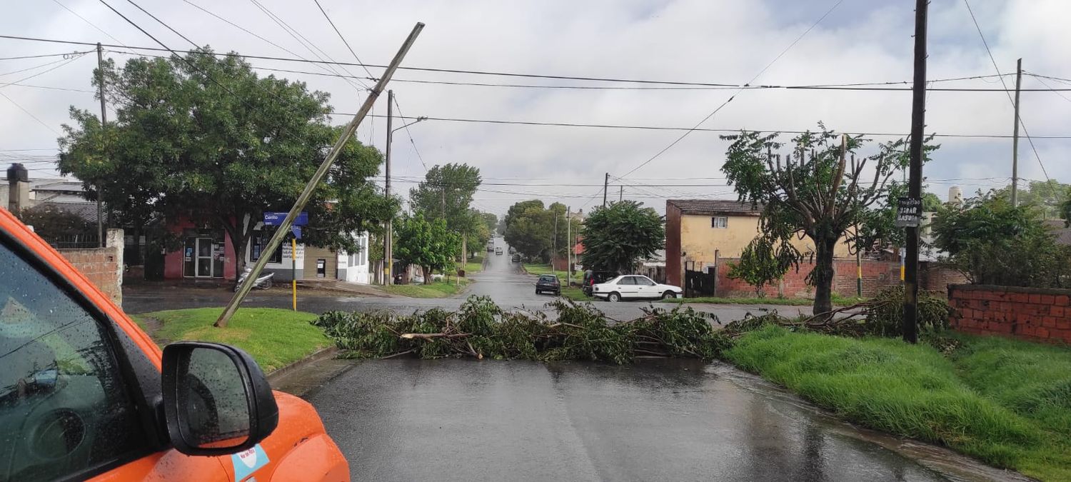 El temporal afectó mayormente a la zona sur de Mar del Plata