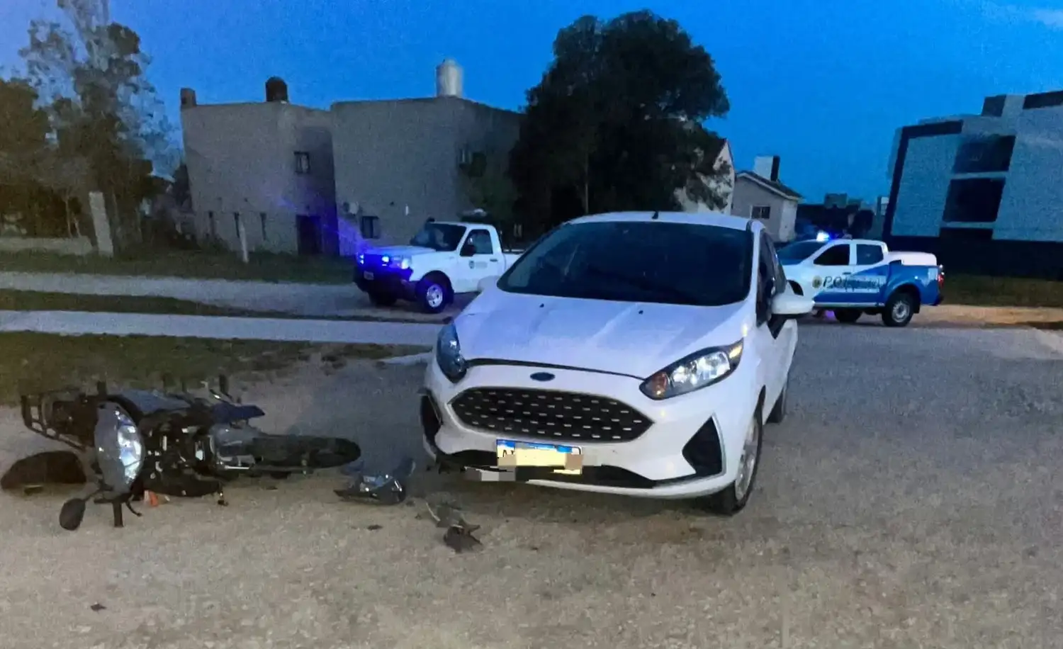Un motociclista resultó herido tras un choque en Libertador San Martín