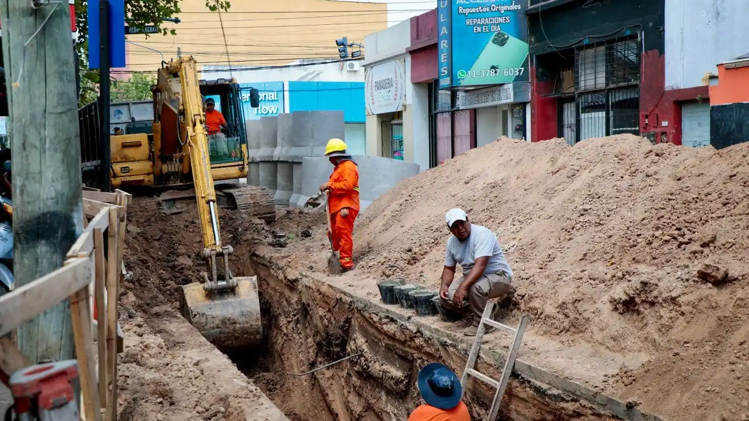 Cómo es la obra hidráulica que busca evitar anegamientos en el centro de Pilar