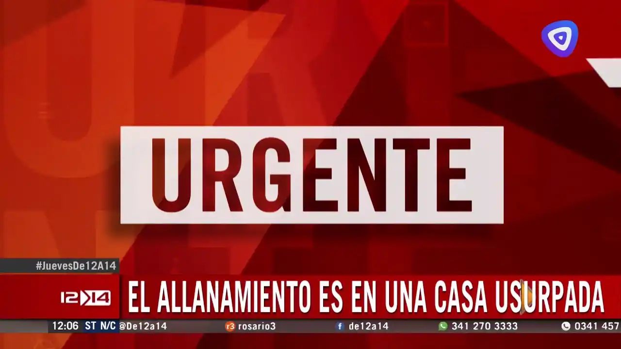 Rosario:  allanaron una casa narco hay seis detenidos