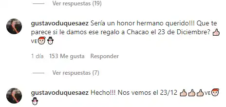 Así respondió el alcalde de Chacao la petición de Luis Fernando Borjas. Foto Instagram