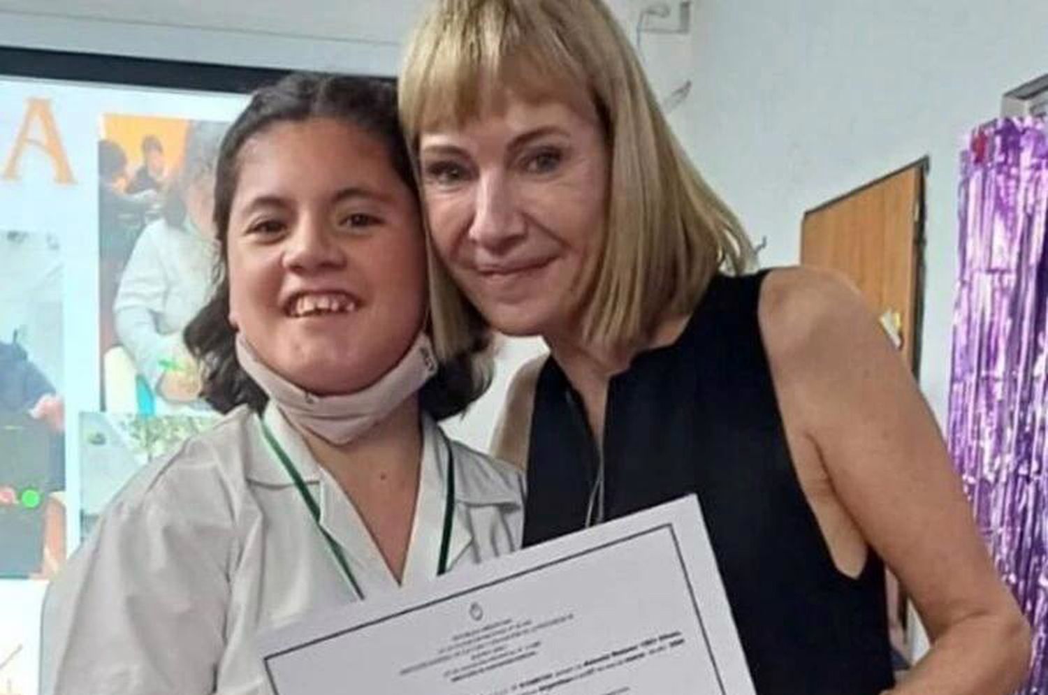 La emotiva foto del egreso de Vida, la hija de Inés Estévez