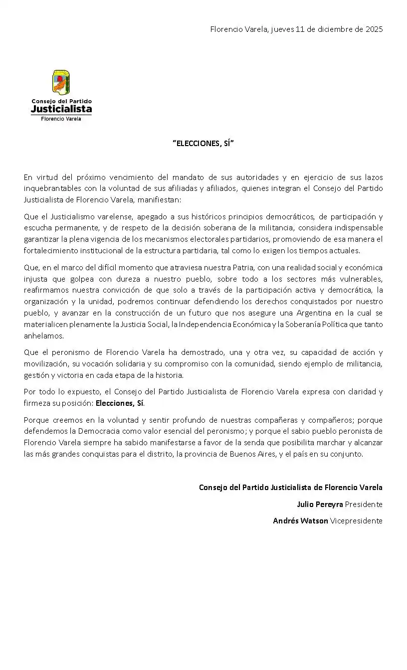 comunicado