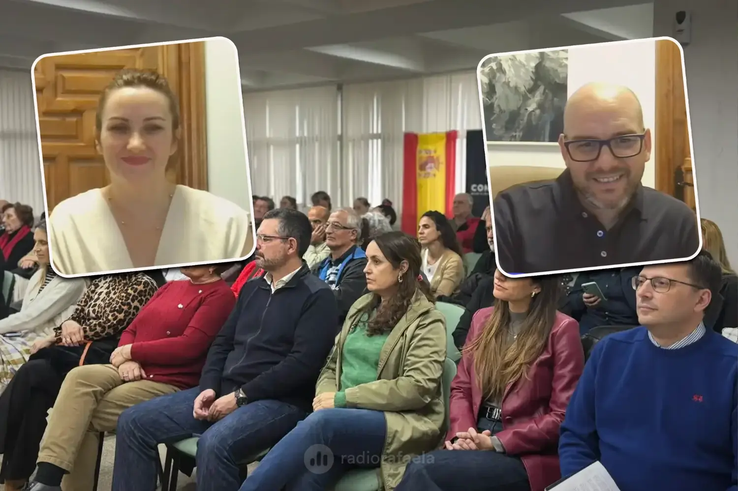Juan Miguel Sánchez Cabezuelo y Lucía Sánchez encuentro virtual entre Rafaela y Carcabuey
