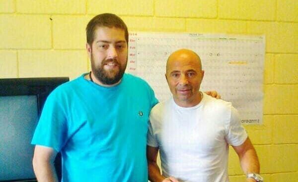 Sampaoli visitó al 'Pato' Fontanet en la cárcel de Ezeiza