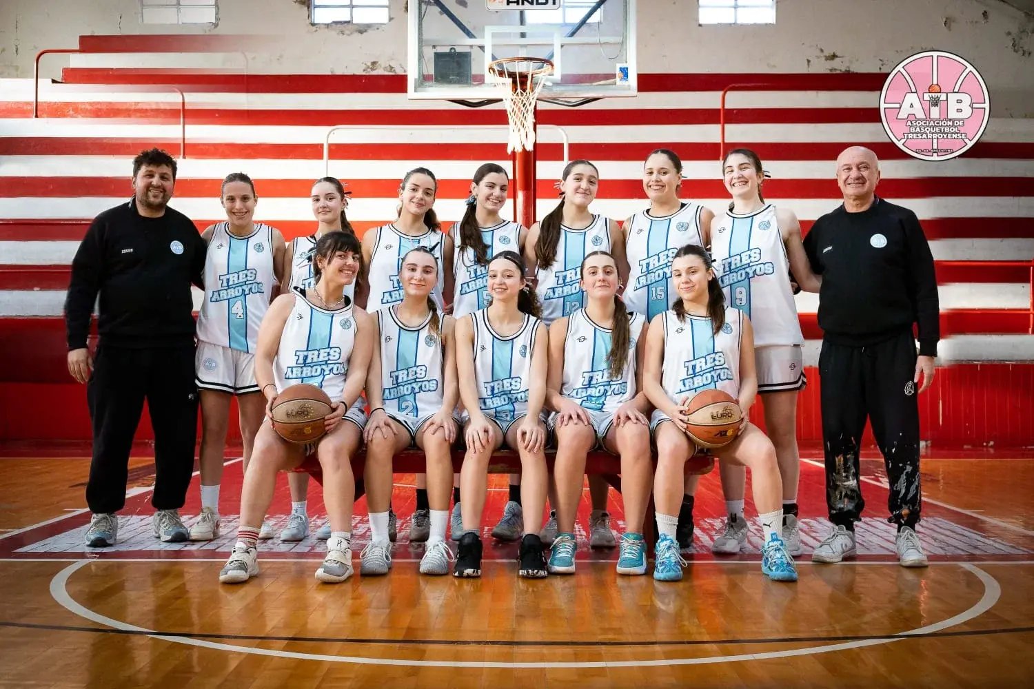 El plantel U15 Femenino se prepara de cara al Provincial en Chivilcoy (Prensa ATB)