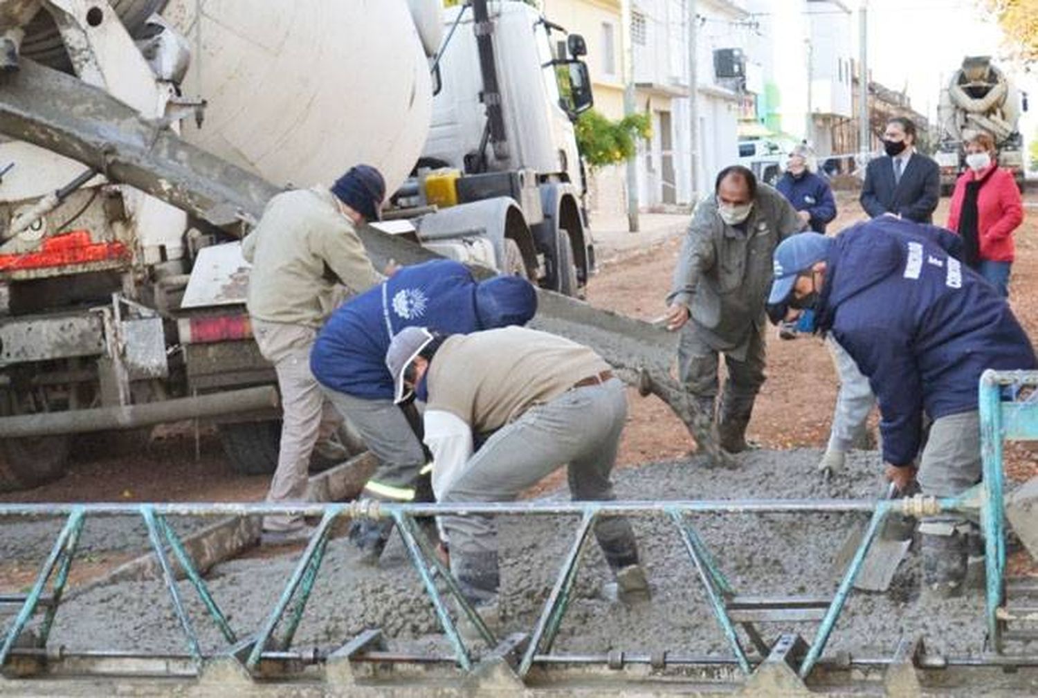 Repavimentación de calle  Colón, en su etapa final