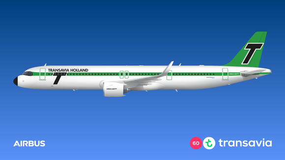 Transavia recibirá un Airbus A321neo con esquema retro para festejar su 60° aniversario