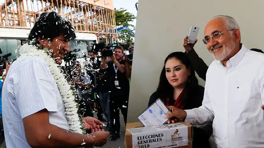 Bolivia: Evo Morales y Carlos Mesa irían a una segunda vuelta electoral