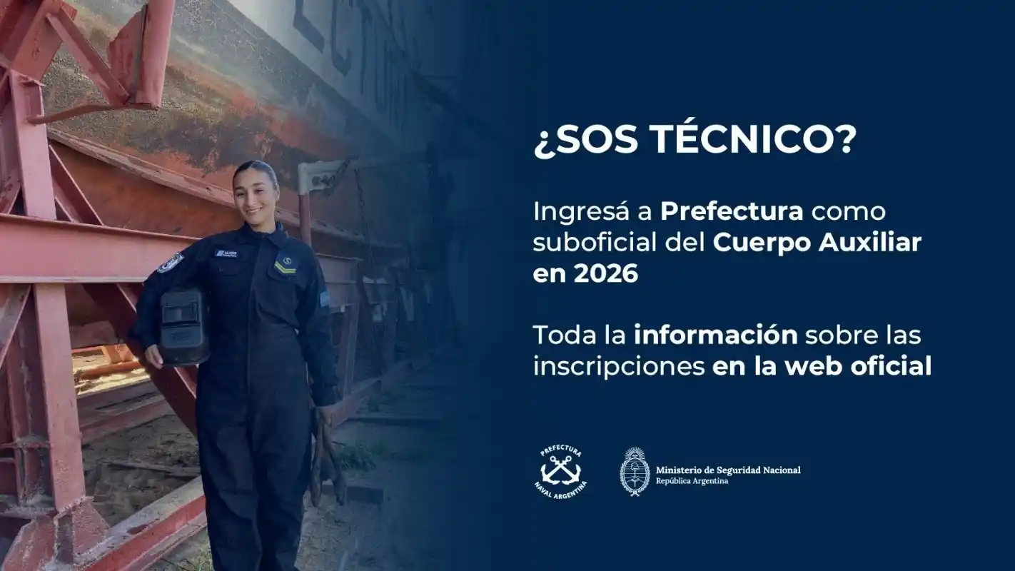 Prefectura abrió las inscripciones para técnicos