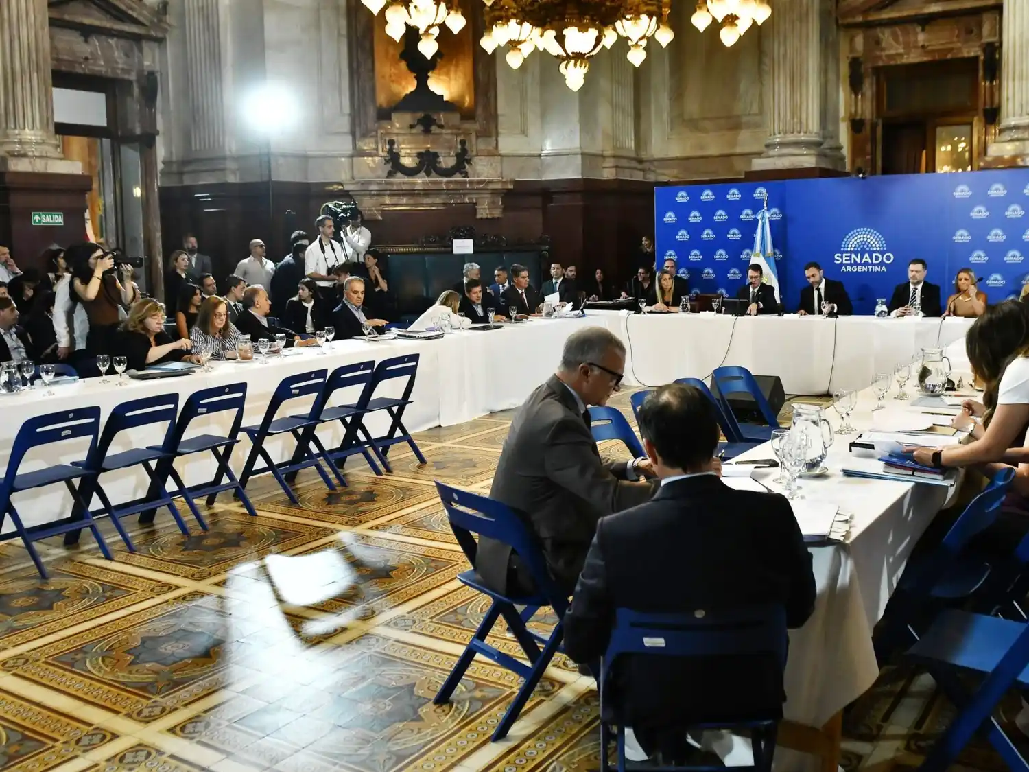 La comisión de Presupuesto y Hacienda del Senado analizó el proyecto de Ley de Presupuesto.