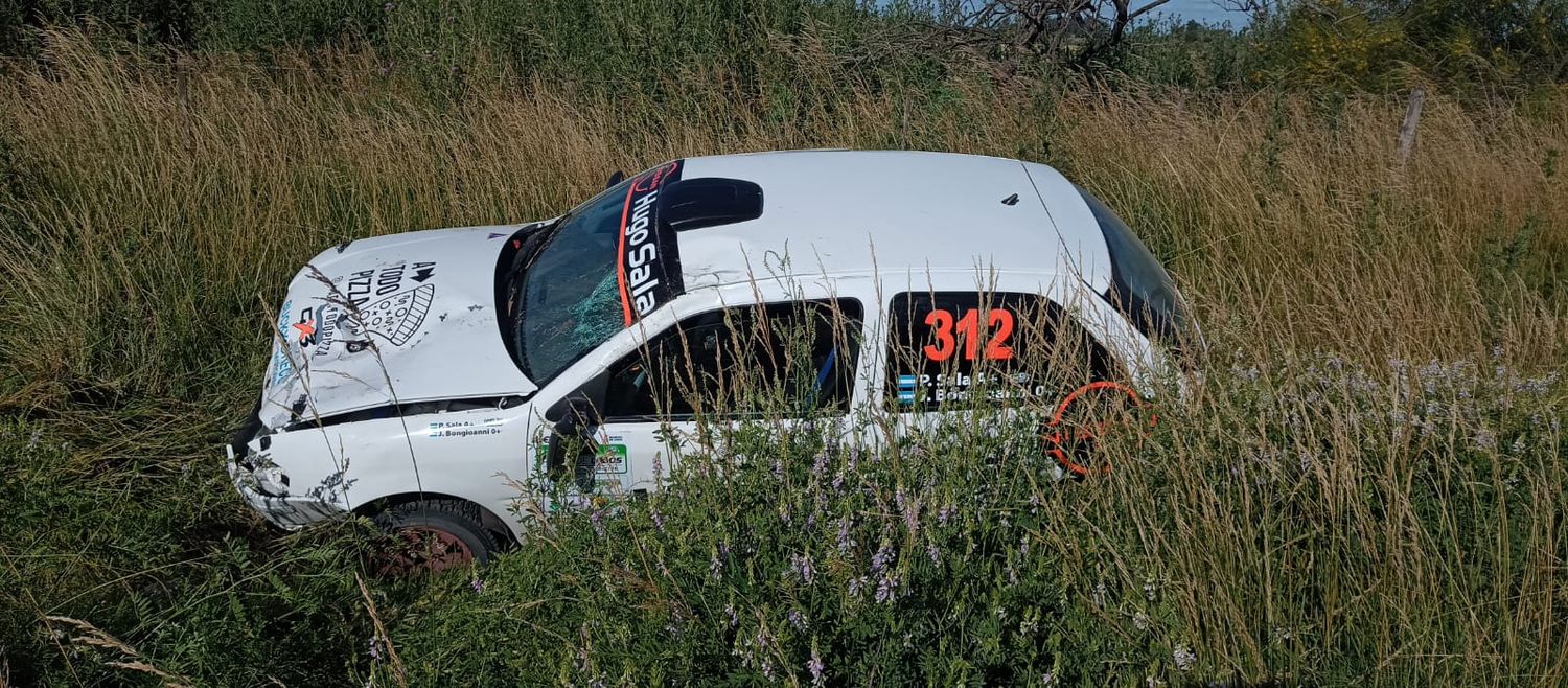 FOTO INFOLOBOS El auto de Sala, después del accidente.