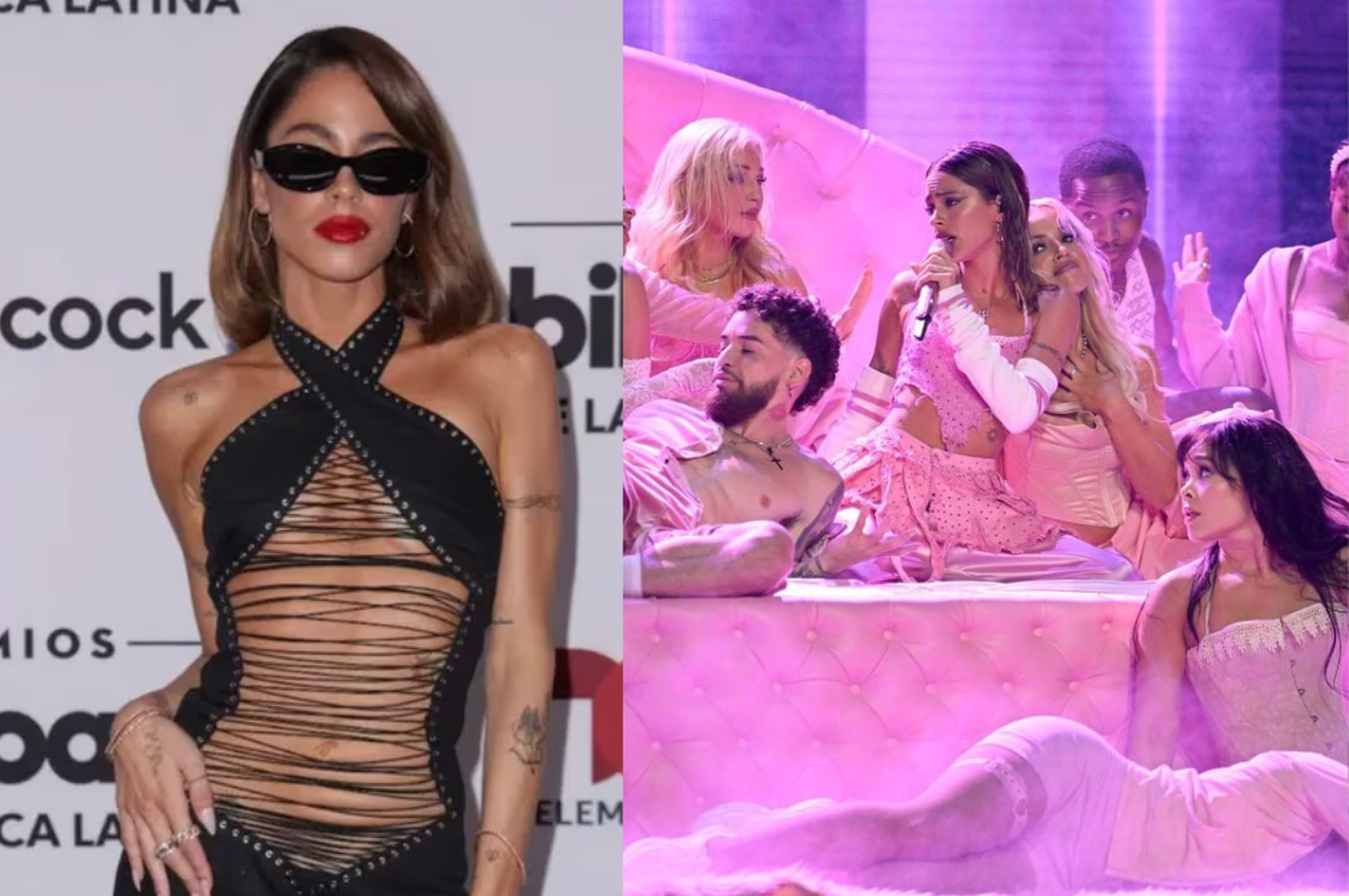 El vestido de Tini fue uno de los más osados entre los looks de la noche