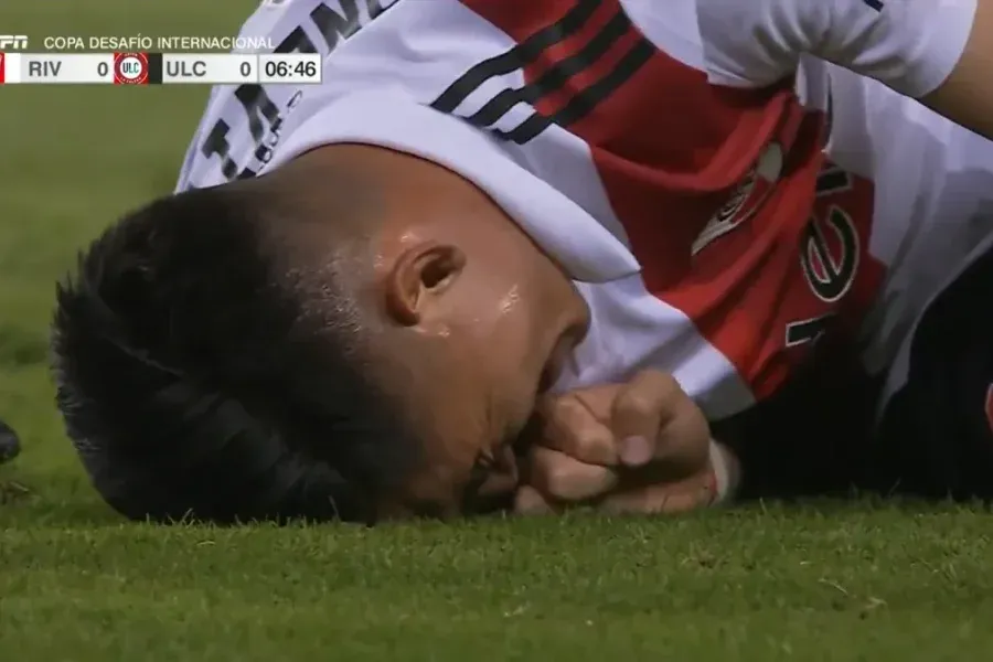 River Plate confirmó que Matías Kranevitter sufrió una fractura en el tobillo derecho: así fue la brutal patada que lo lesionó