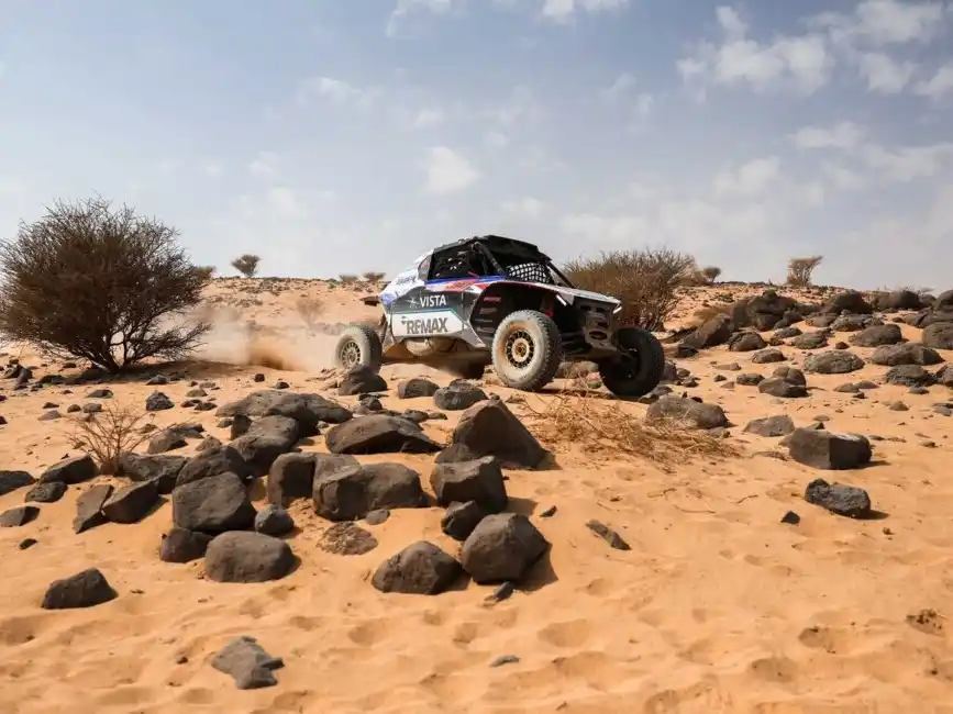 Kavin Benavides volvió a festejar en un tramo del Dakar.