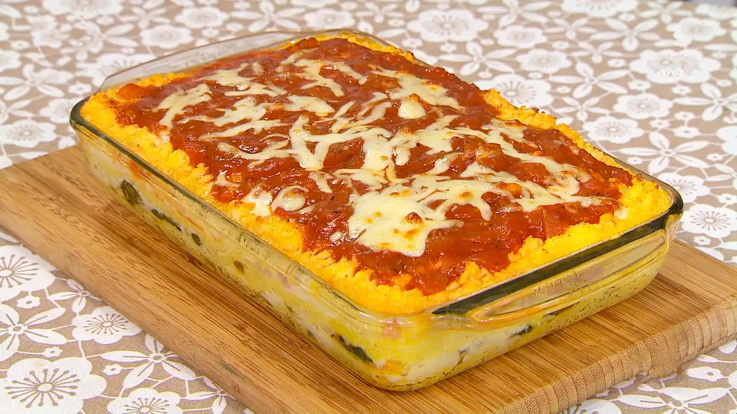 polenta con salsa - 1