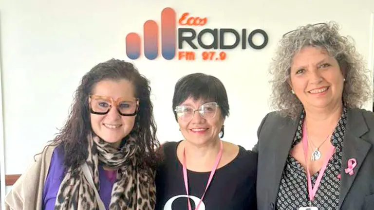 Protagonistas. Julieta Ciccimarra, Silvia Eliolopulos y Silvina Mender de la charla del próximo domingo