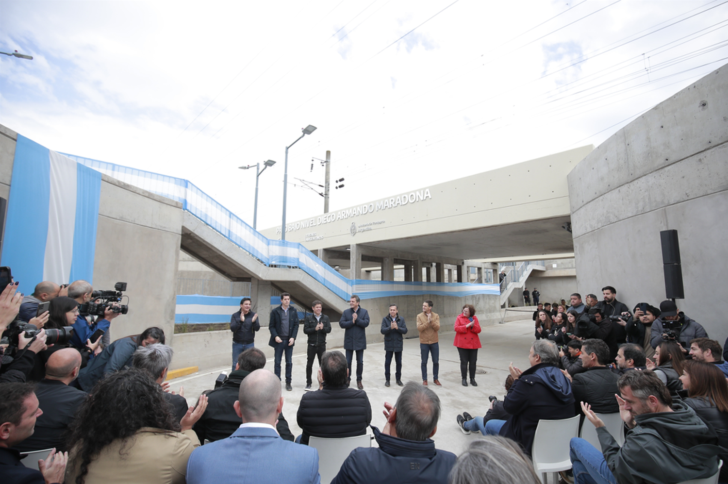 Inauguración paso bajo nivel “Diego Armando Maradona” en San Vicente