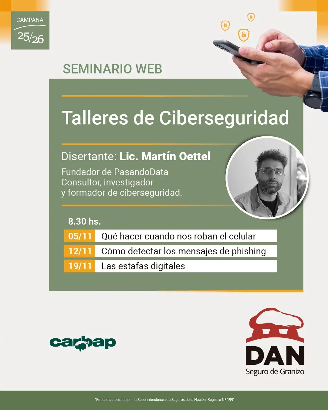 El ciclo de charlas web de DAN suma tres encuentros basados en la ciberseguridad