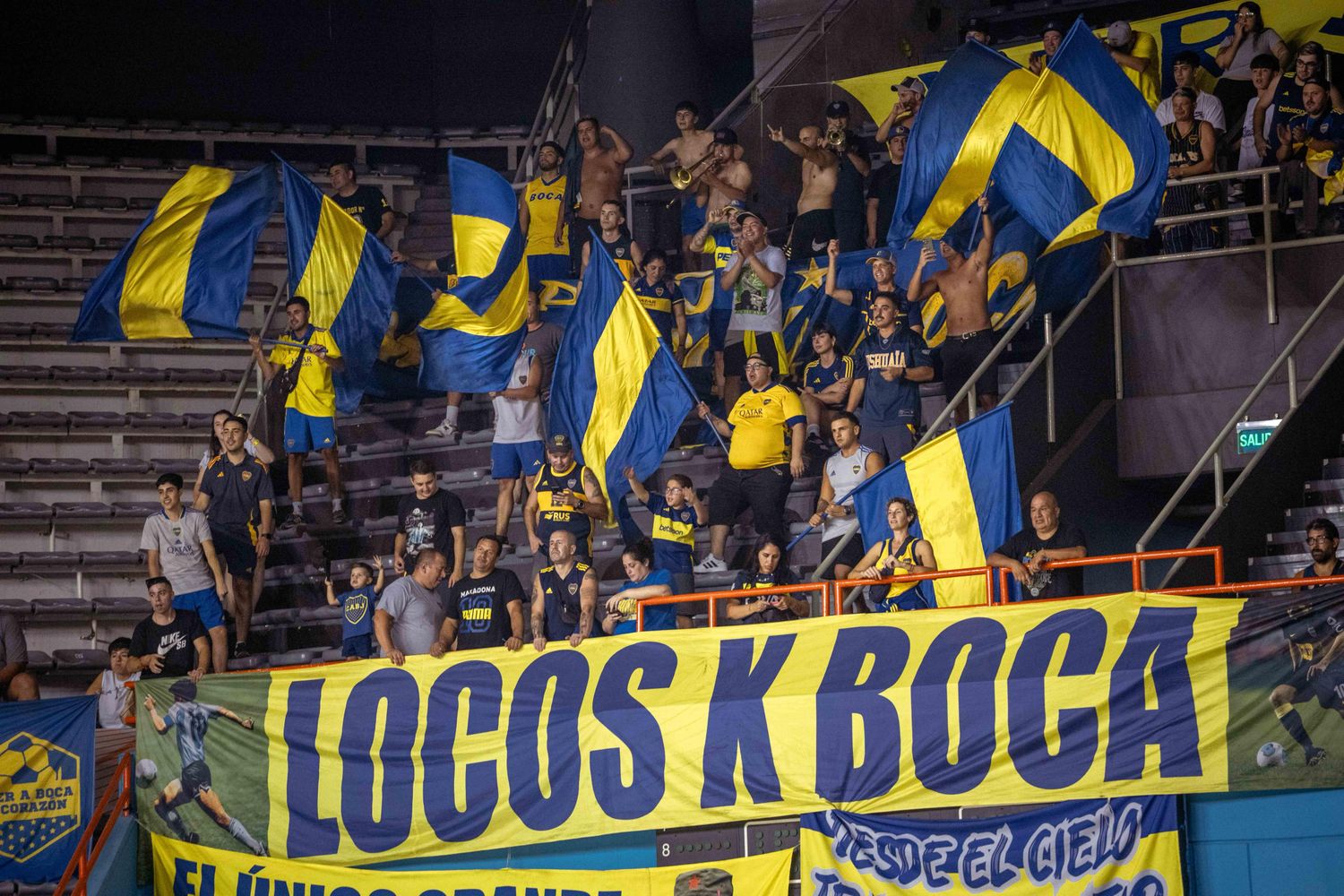 La hinchada de Boca en su visita al Polideportivo, ¿podrá repetir el campeón?