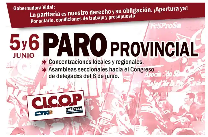 Por paritarias, paro de médicos en Provincia por 48 horas