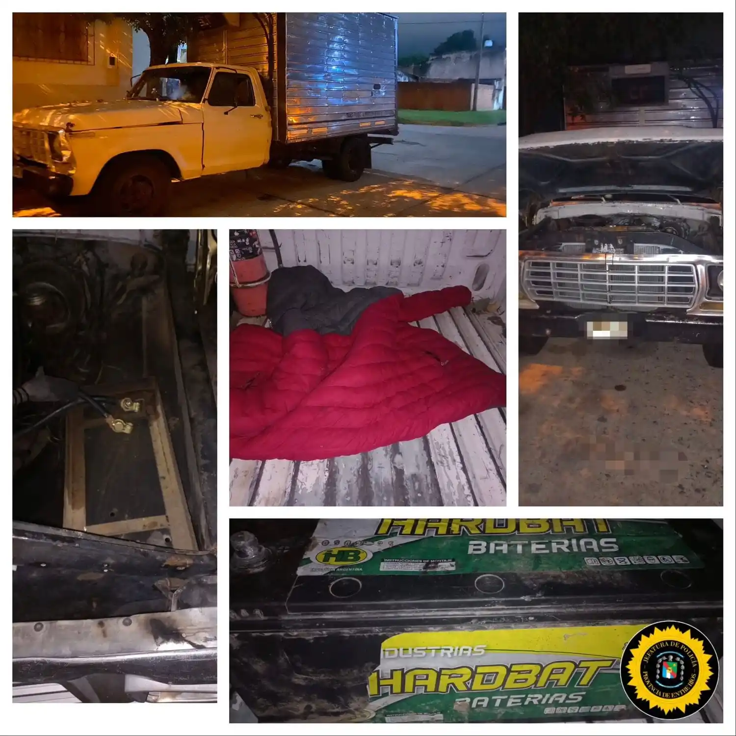 Recuperan una batería de automotor sustraída durante un operativo preventivo