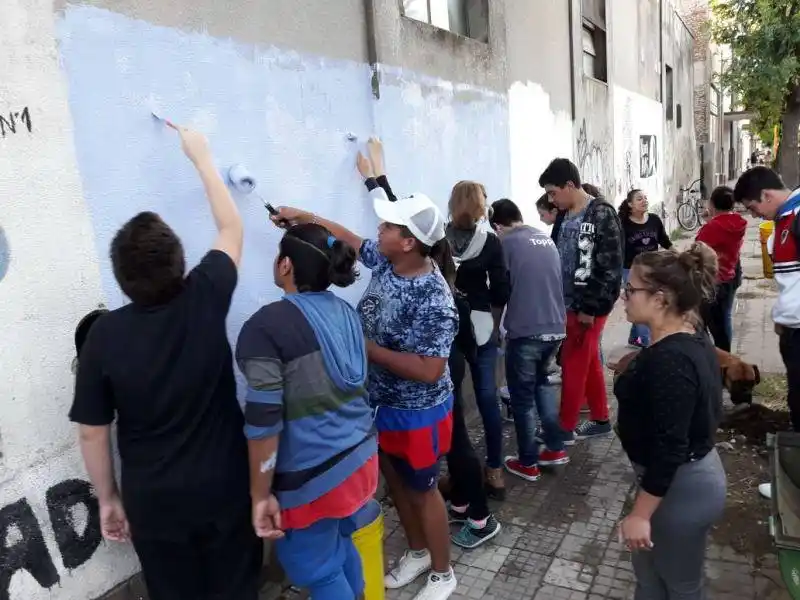Jóvenes del programa Envión movilizados por la memoria