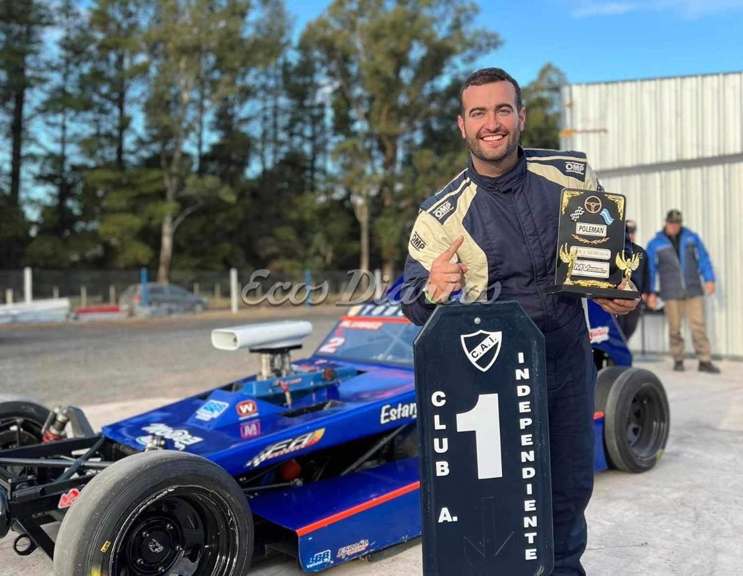 Matías Álvarez tras la 'pole' en la jornada del sábado. Hoy se impuso en la final de Mar y Sierras 'A'