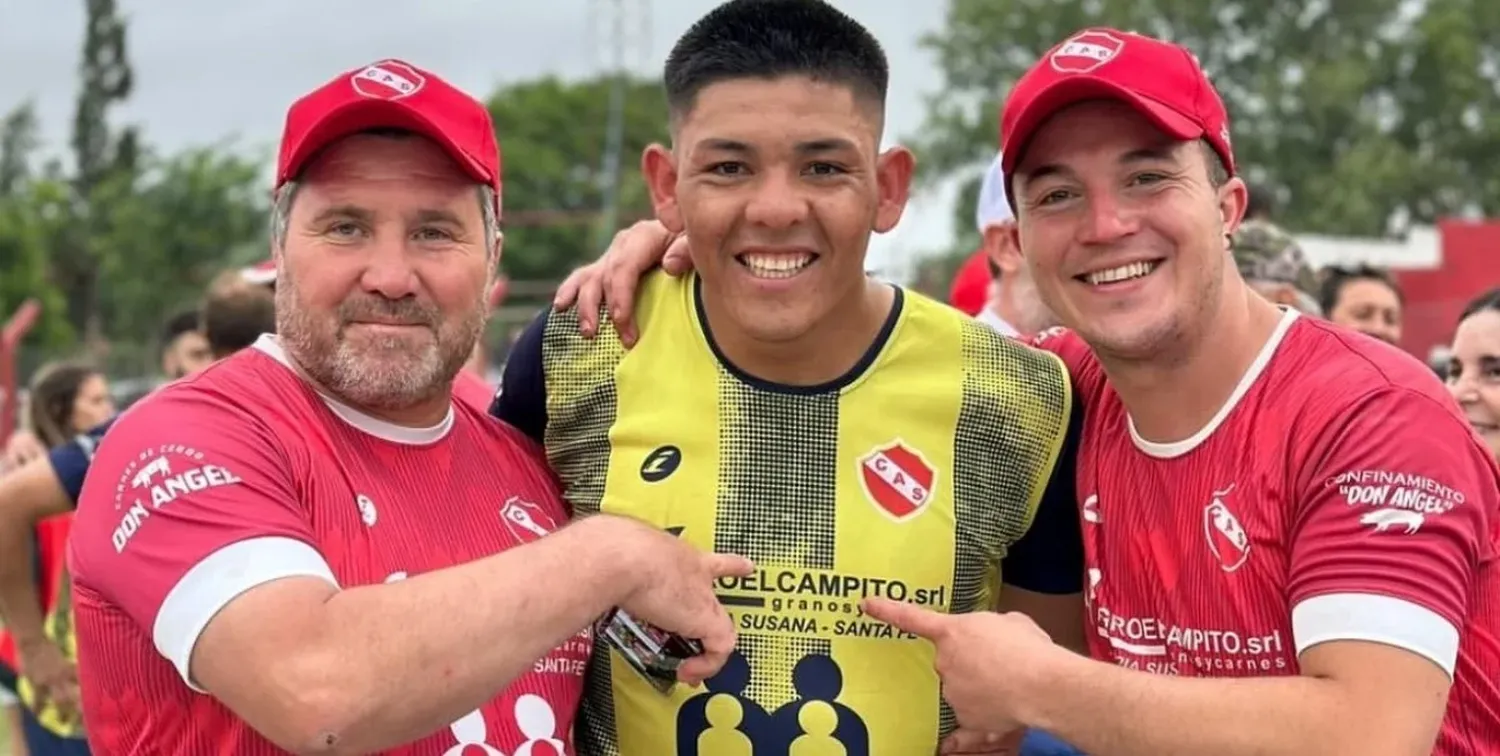 El chaqueño Díaz con la camiseta de Susanense.